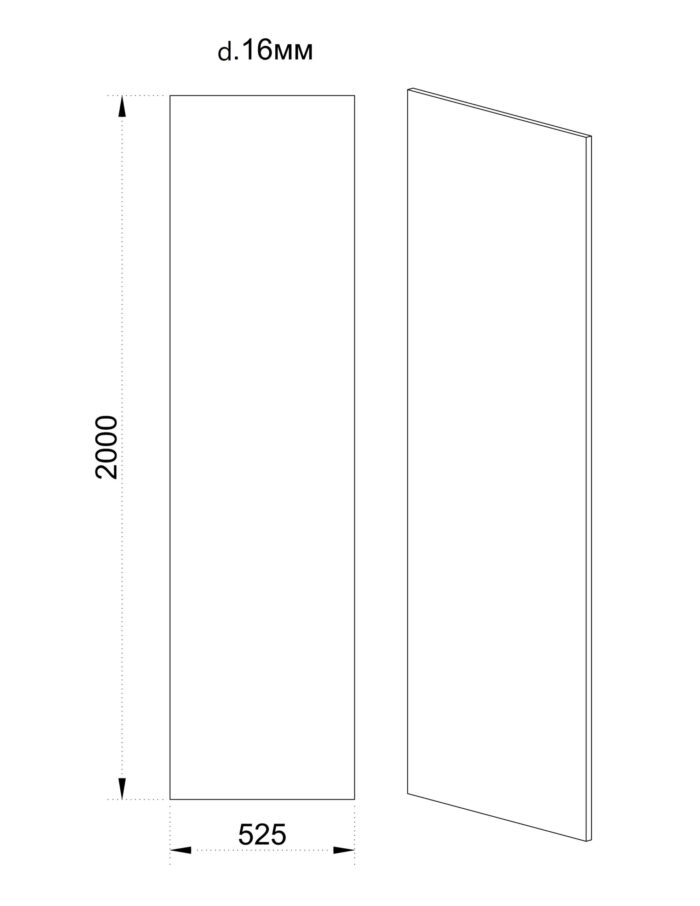 Краен панел Dress - Сонома арвен 629 - Image 2