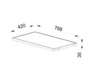 Стъклен рафт за аксесоари с LED осветление - Image 2